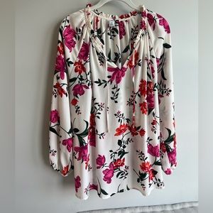 Old Navy Plus Size Floral Tunic Blouse